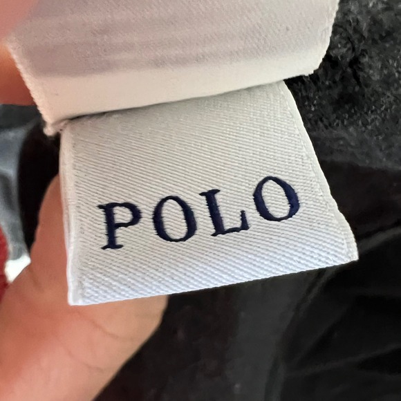 Polo Ralph Lauren Men L Long Sleeve Crew Neck T Shirt Red Dark Gray Lot 2 Cotton - Picture 12 of 16